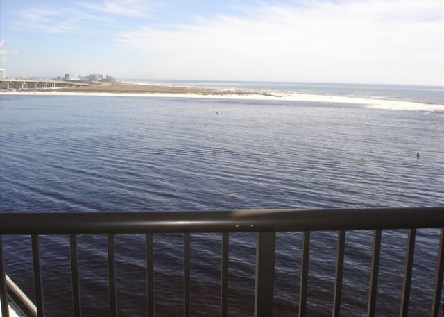 View directly across the cut