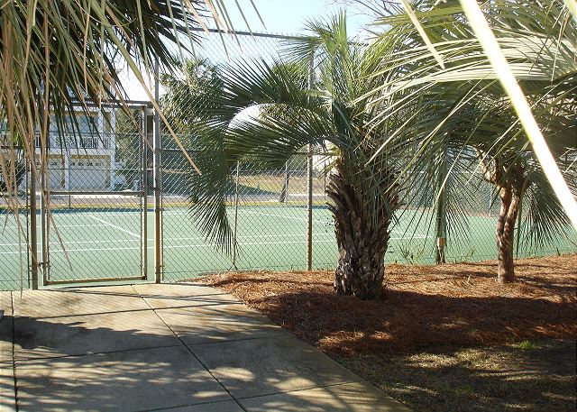 Community tennis courts