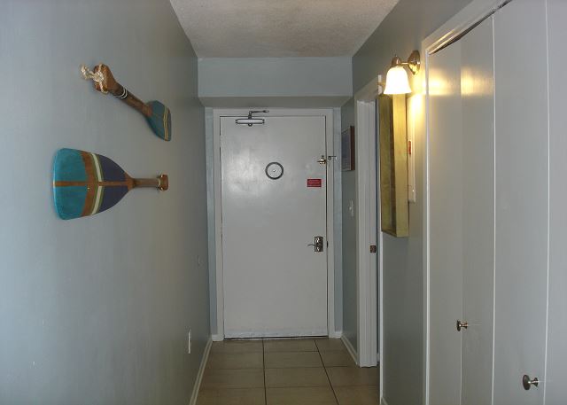 Entrance into the unit