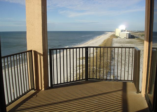 West view from the balcony