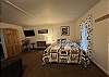 Queen bed in living area
