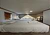 Low-ceiling loft w/two twin mattresses