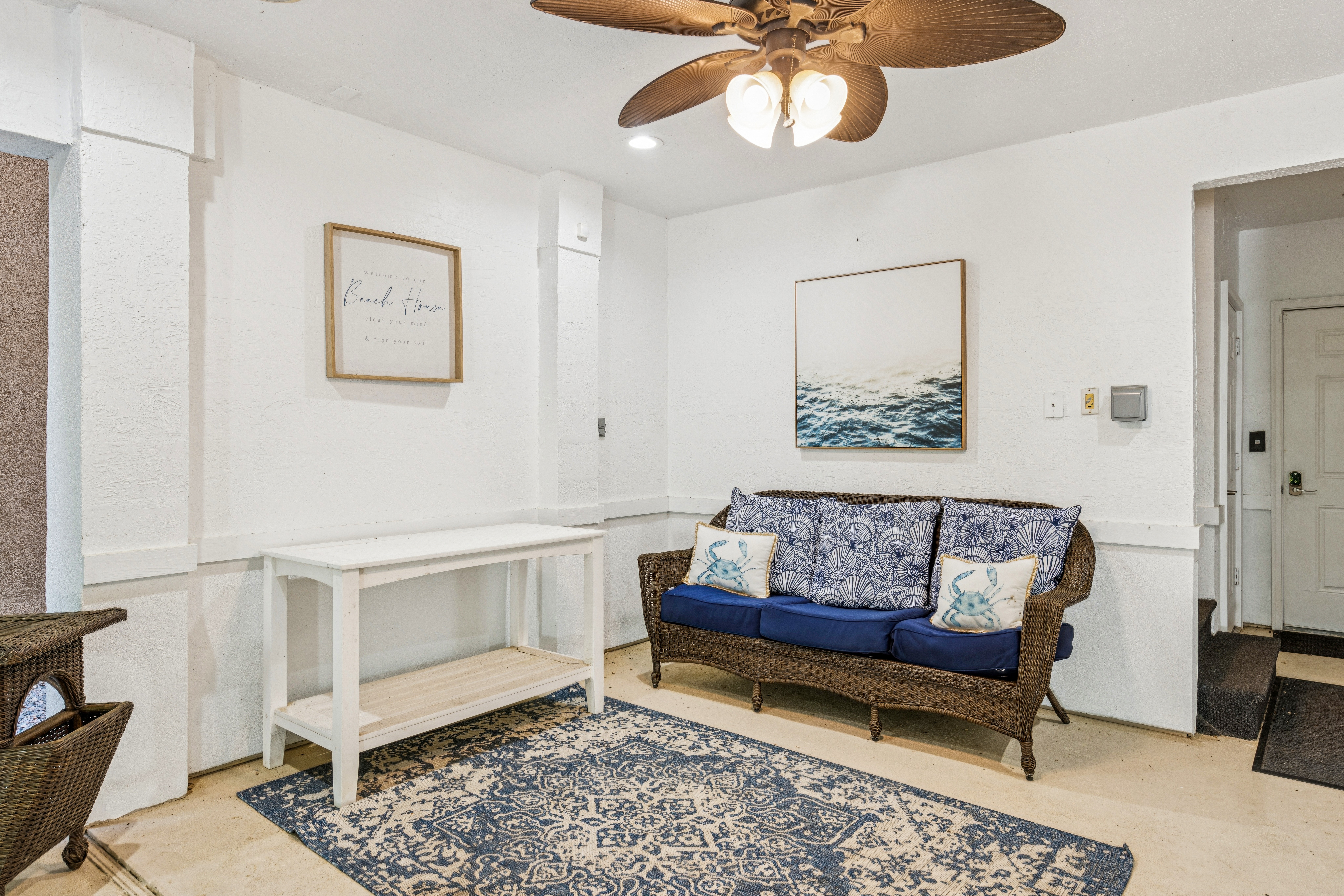 Garage Entry Lounge Area