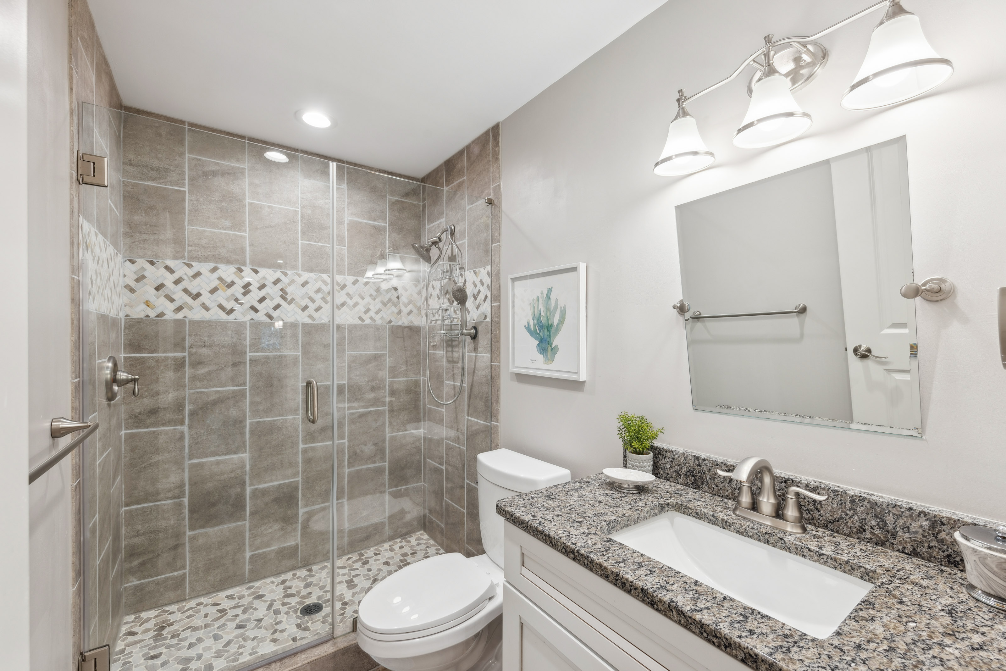 Third Bathroom: Walk-In Shower for the Win