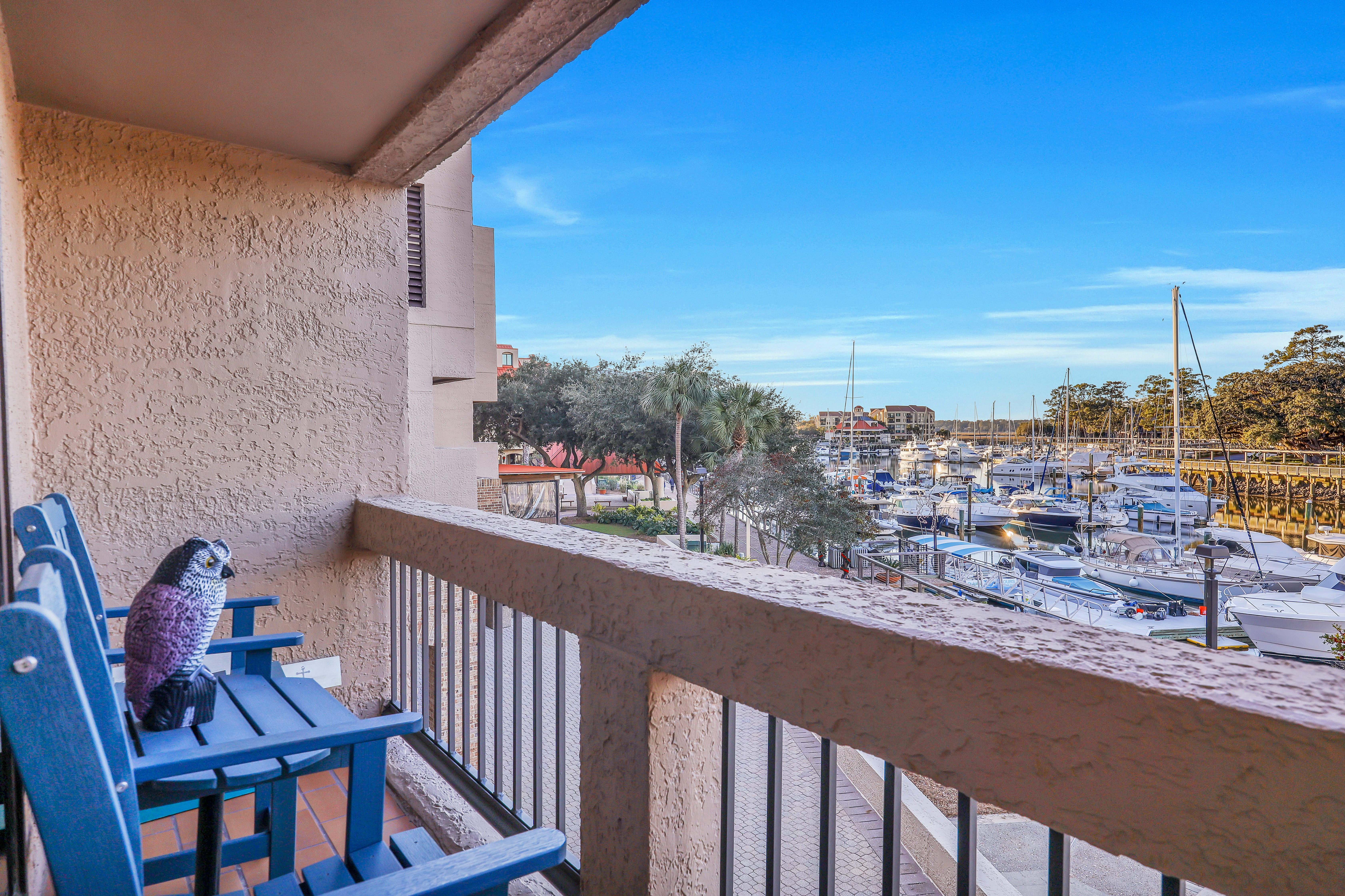 Amazing Balcony View of the Shelter Cove Marina