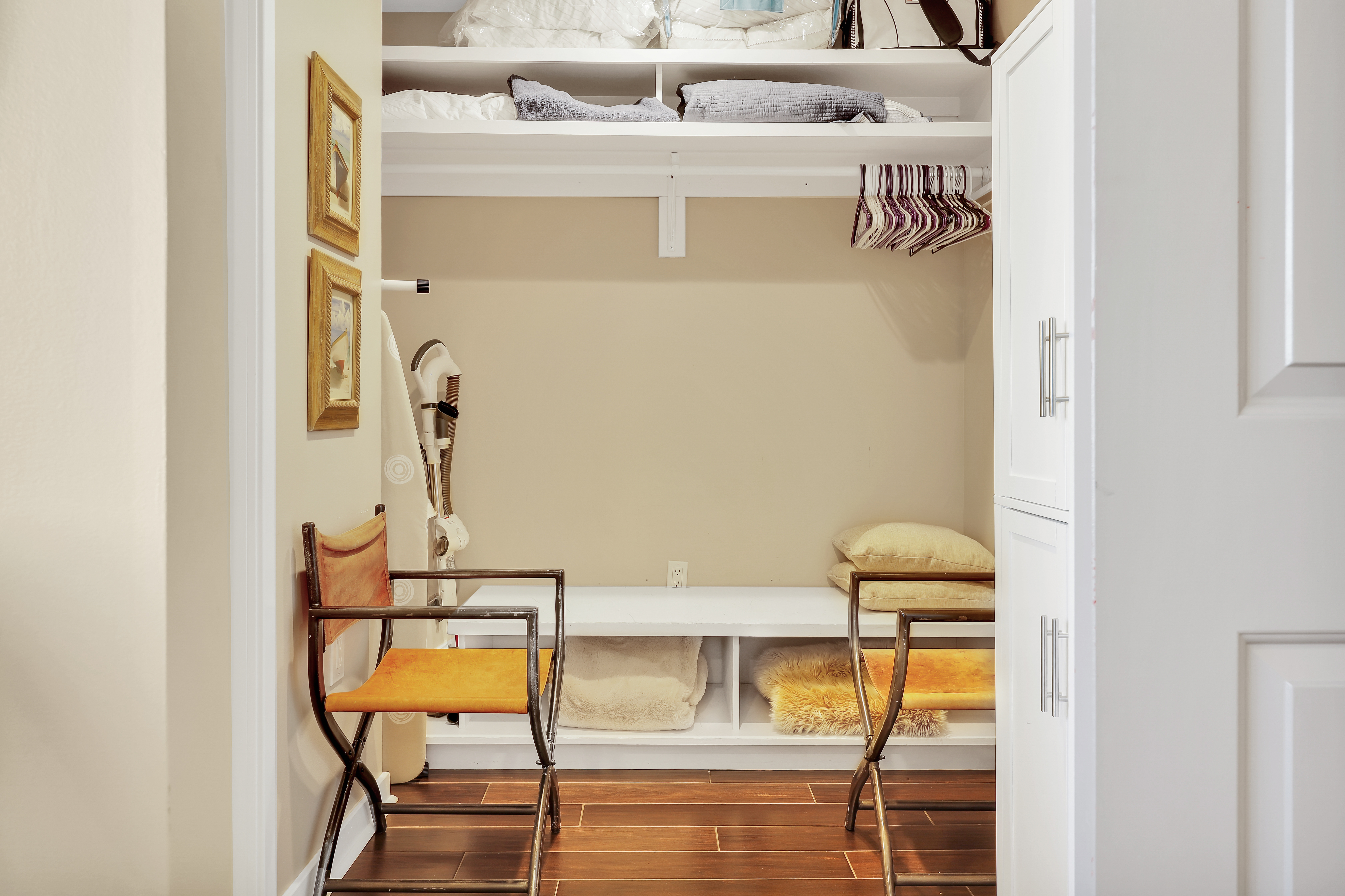 A Private Closet with Everything You May Need for Comfortable Sl