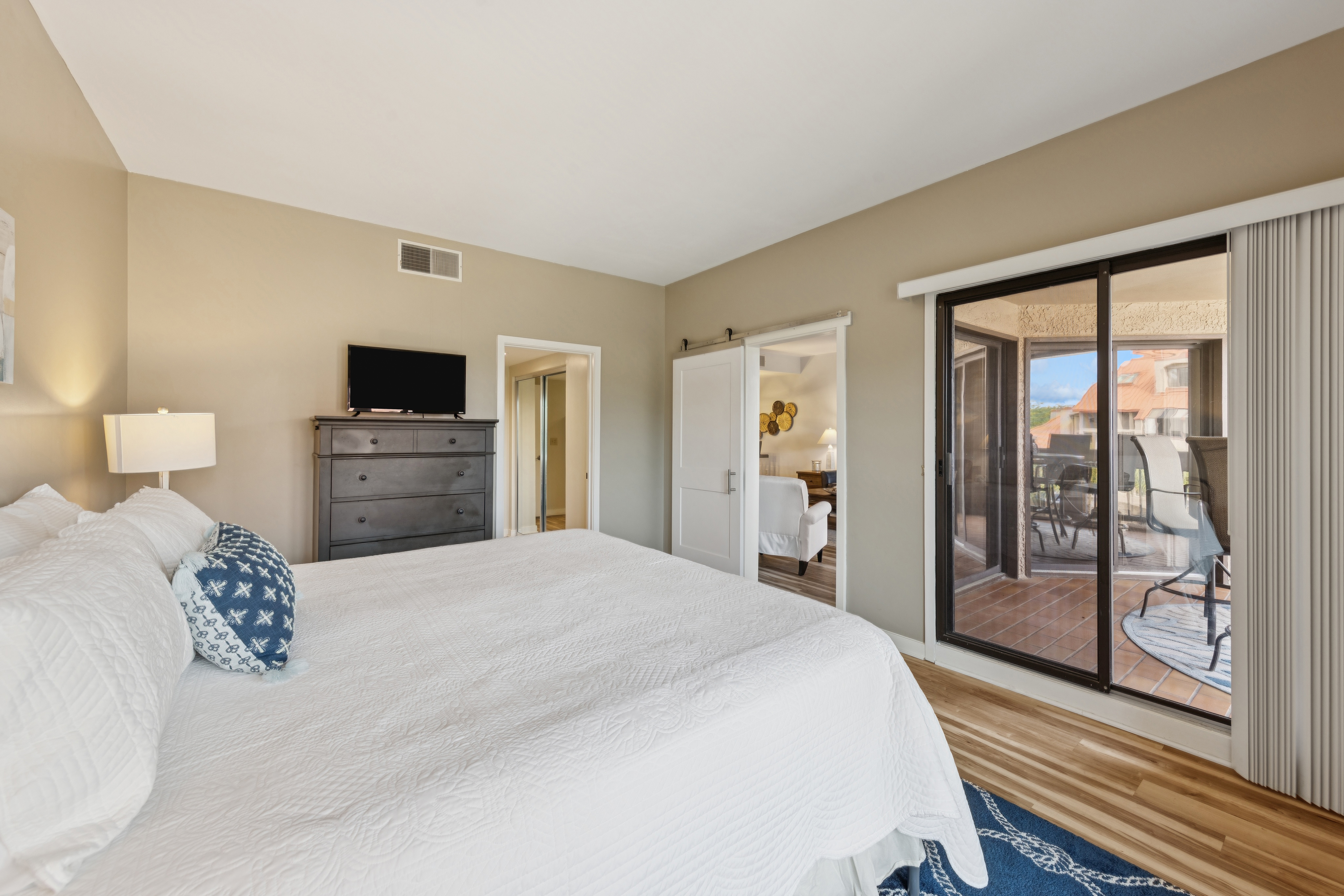 Sun- Drenched Bedroom with Natural Textures