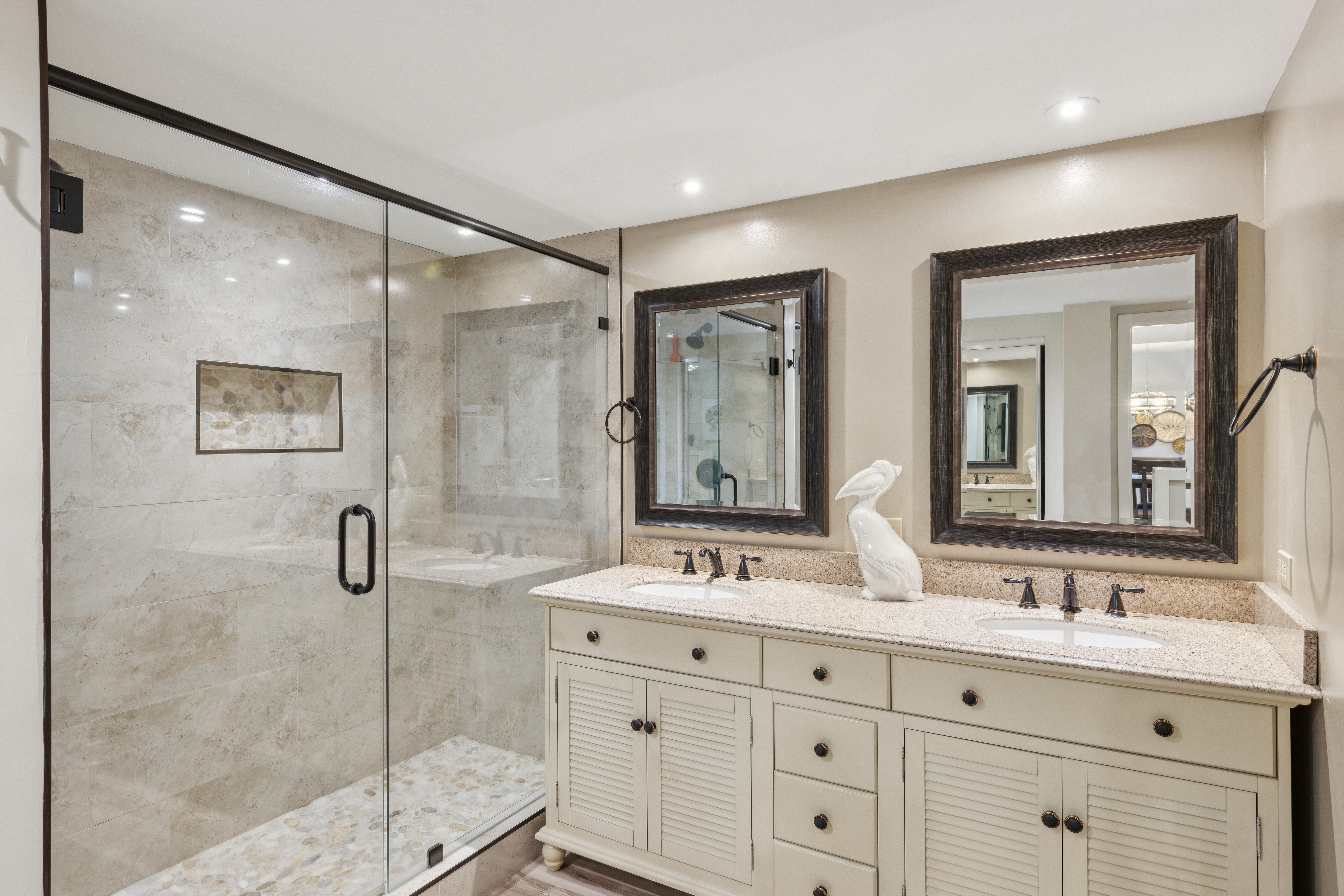 Minimalist Bath - White, Wood, Serenity