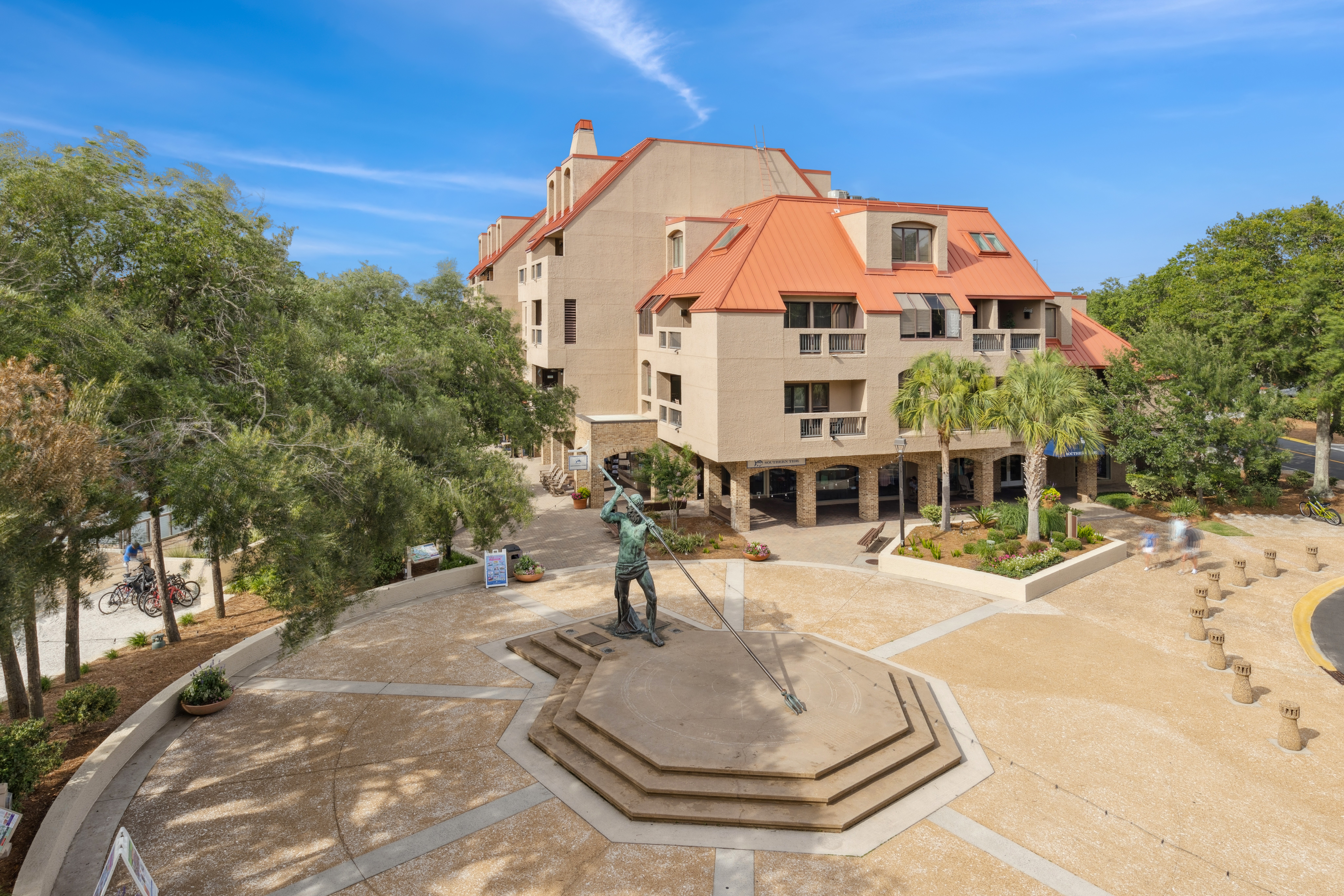 Kind Neptune Sundial - Come Visit Us on Hilton Head Island