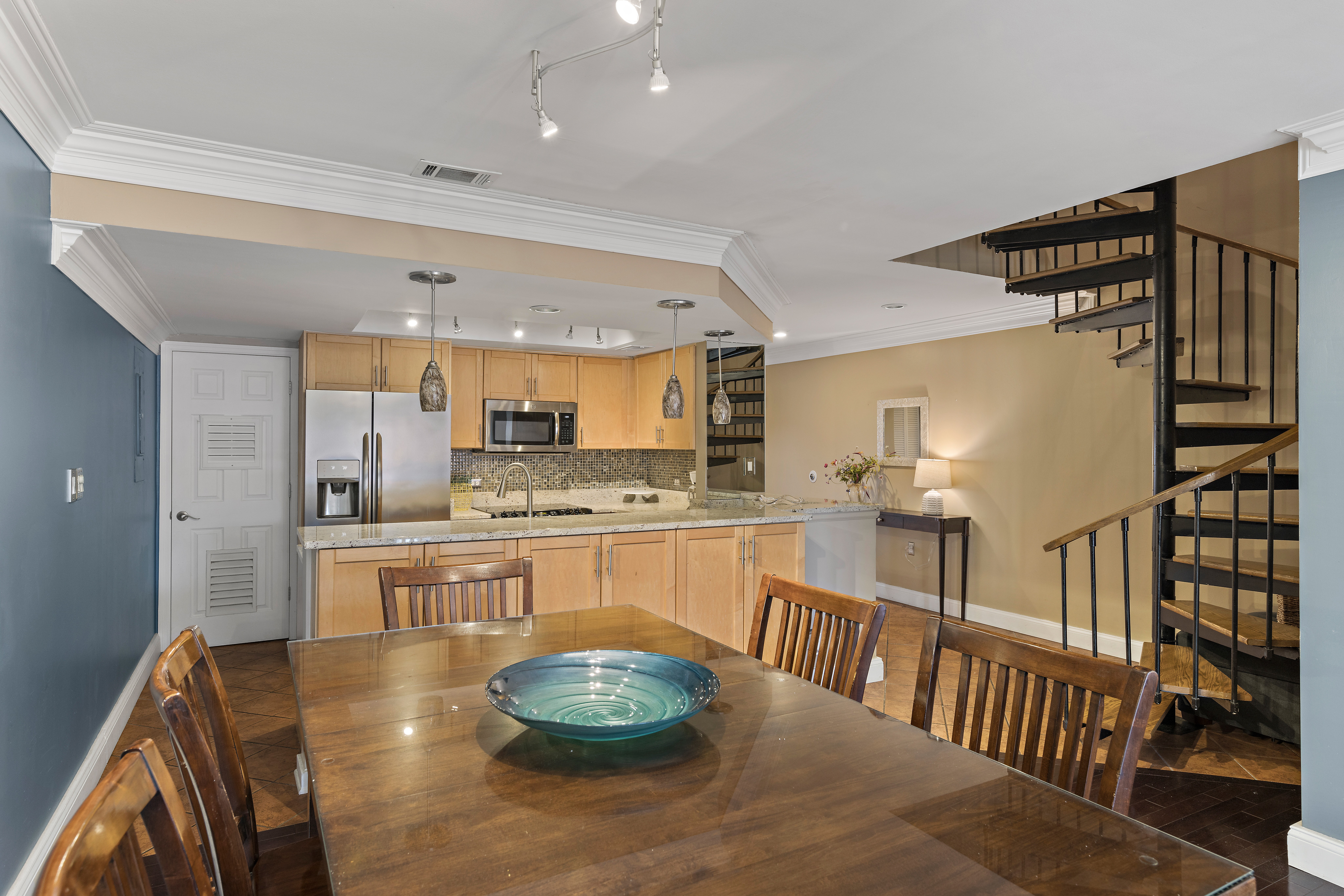 View Overlooking Kitchen from the Dining Area