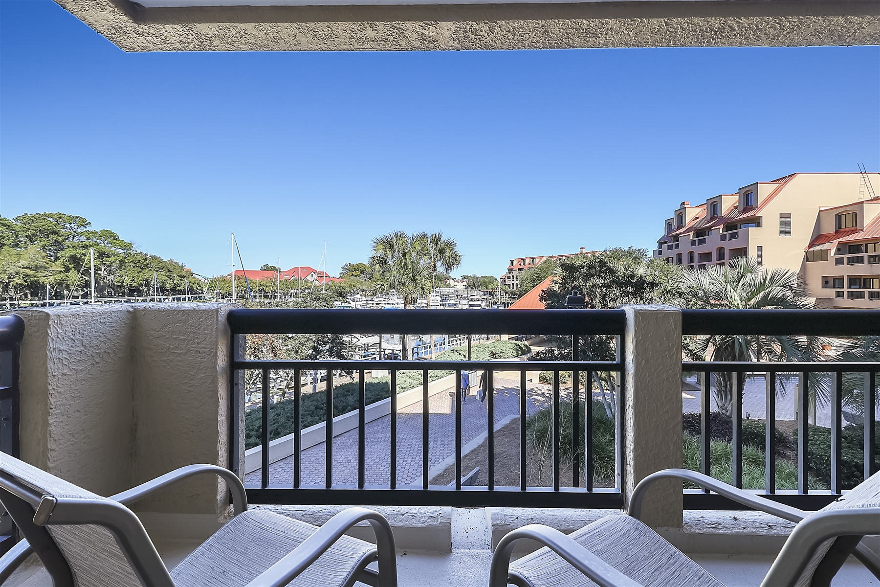A Balcony with a View of Shelter Cove Harbor