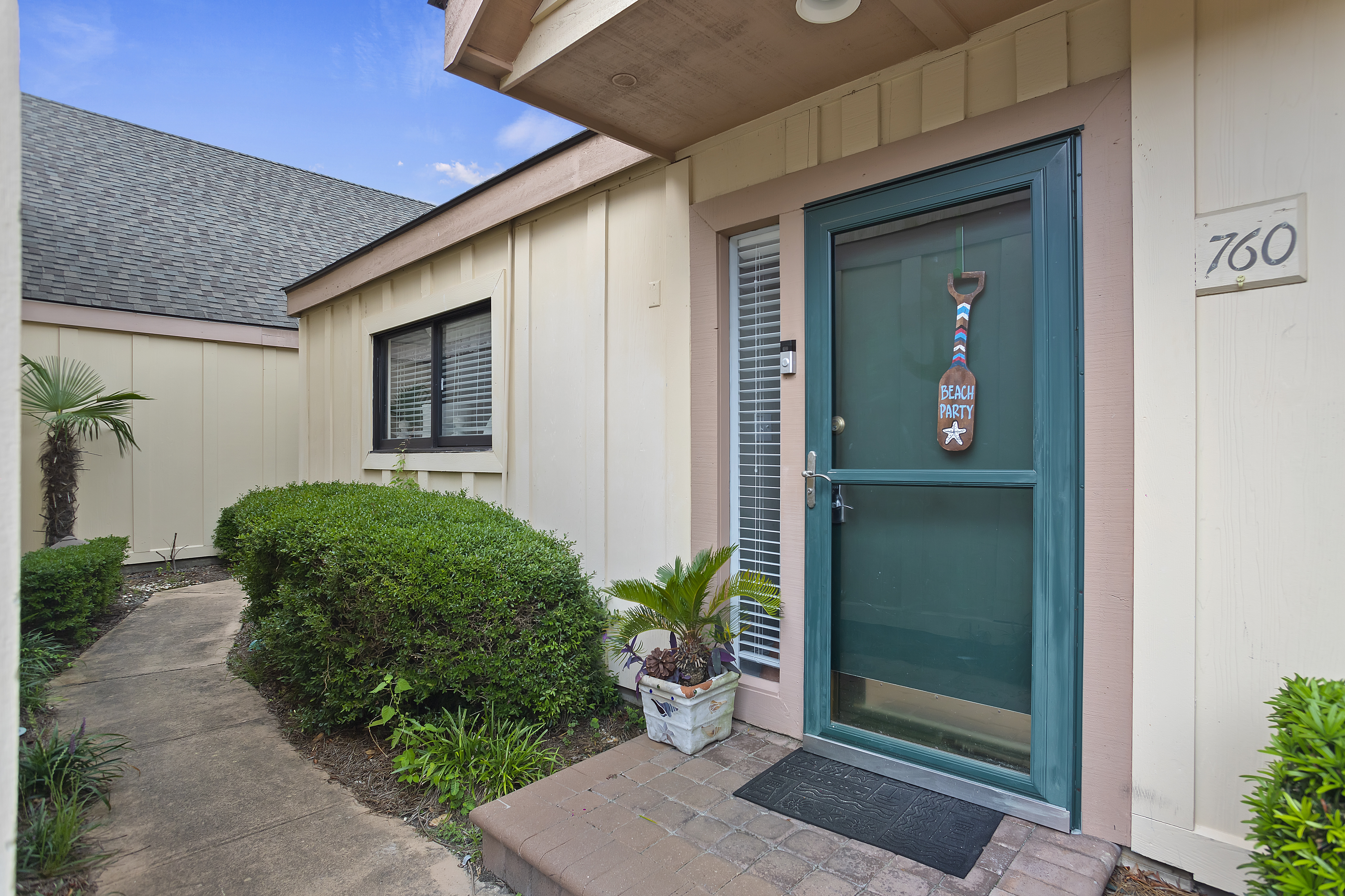 Private Front Door View