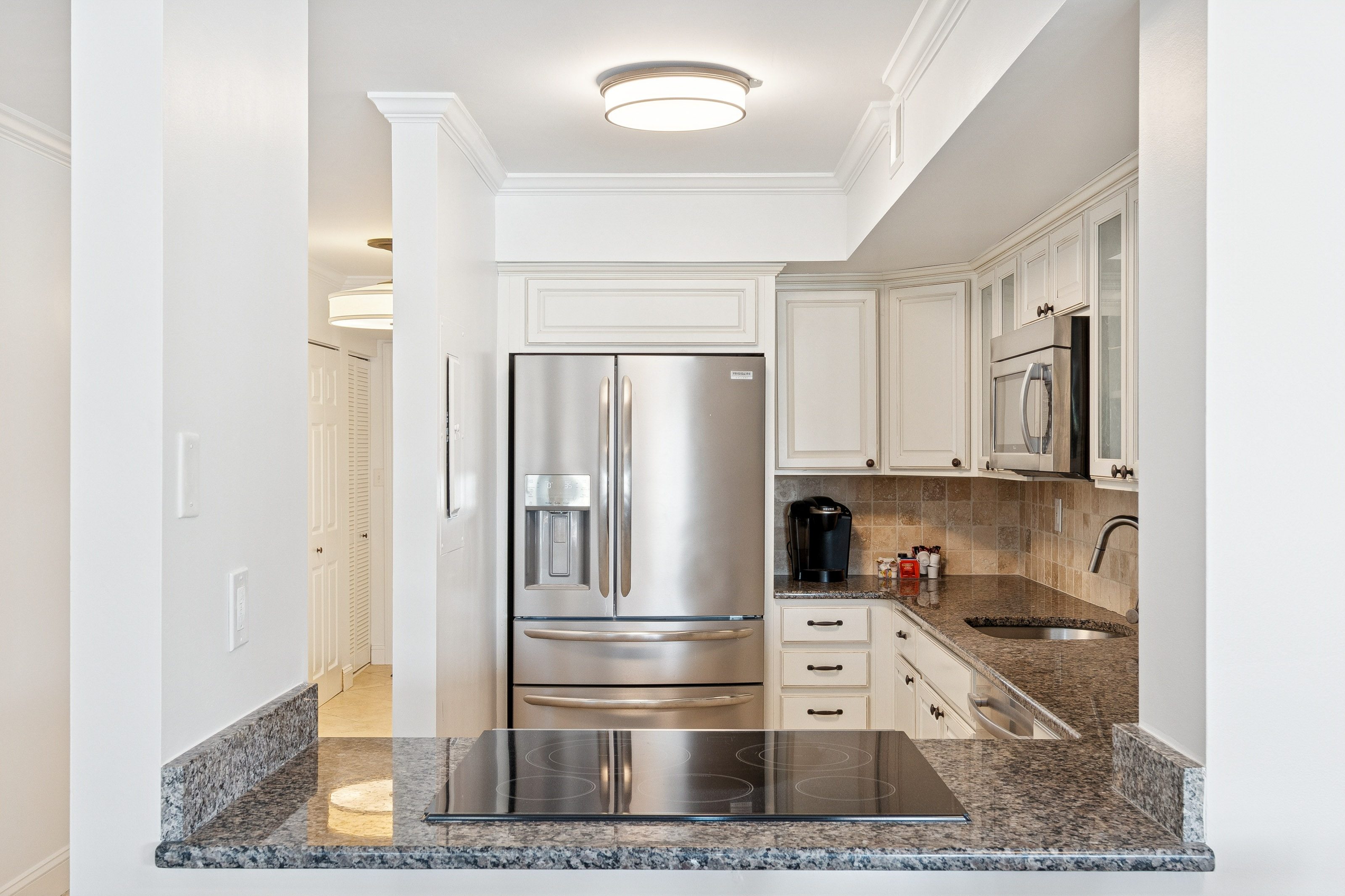 Large Refrigerator in Kitchen