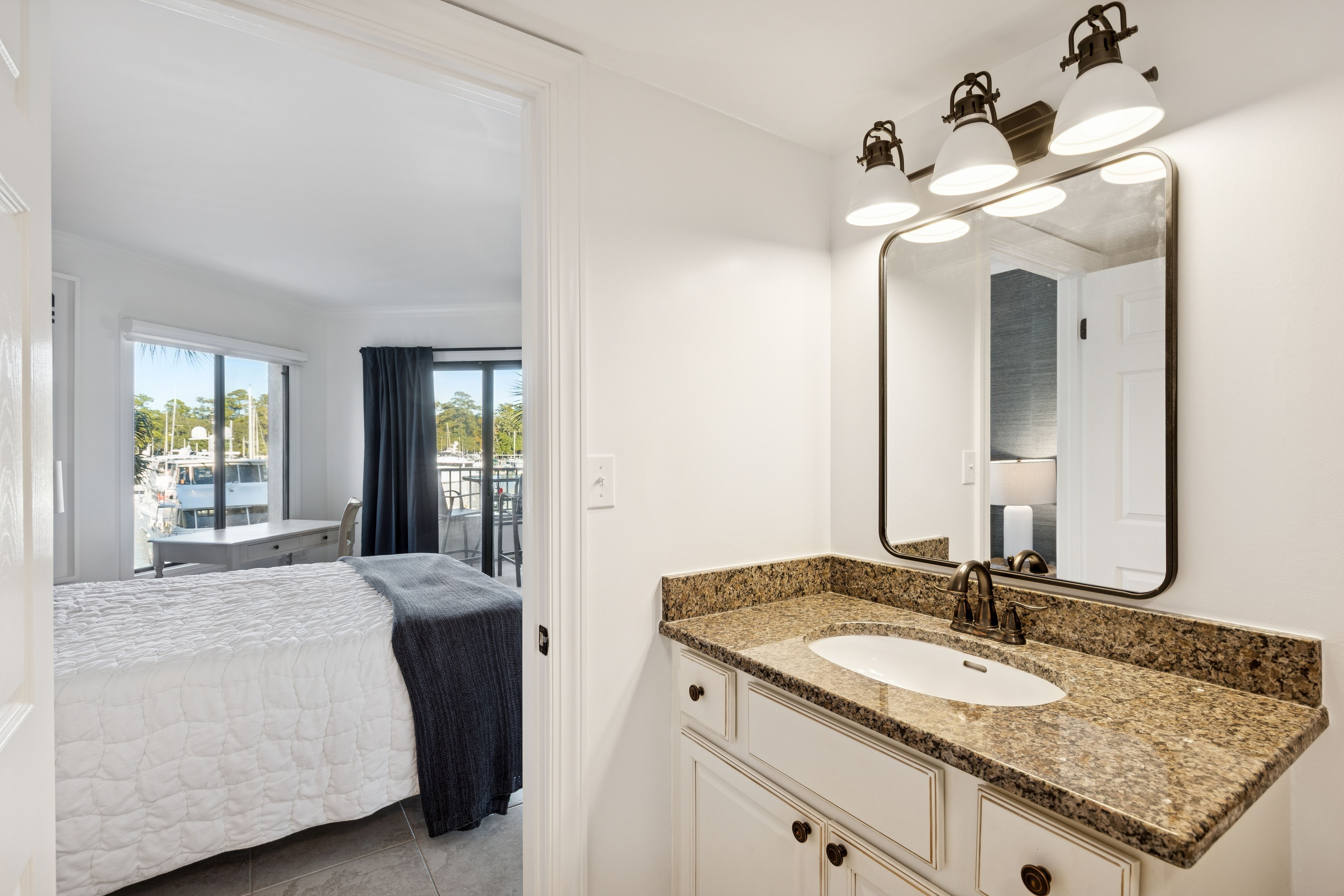 Seondary Bathroom with Great Lighting