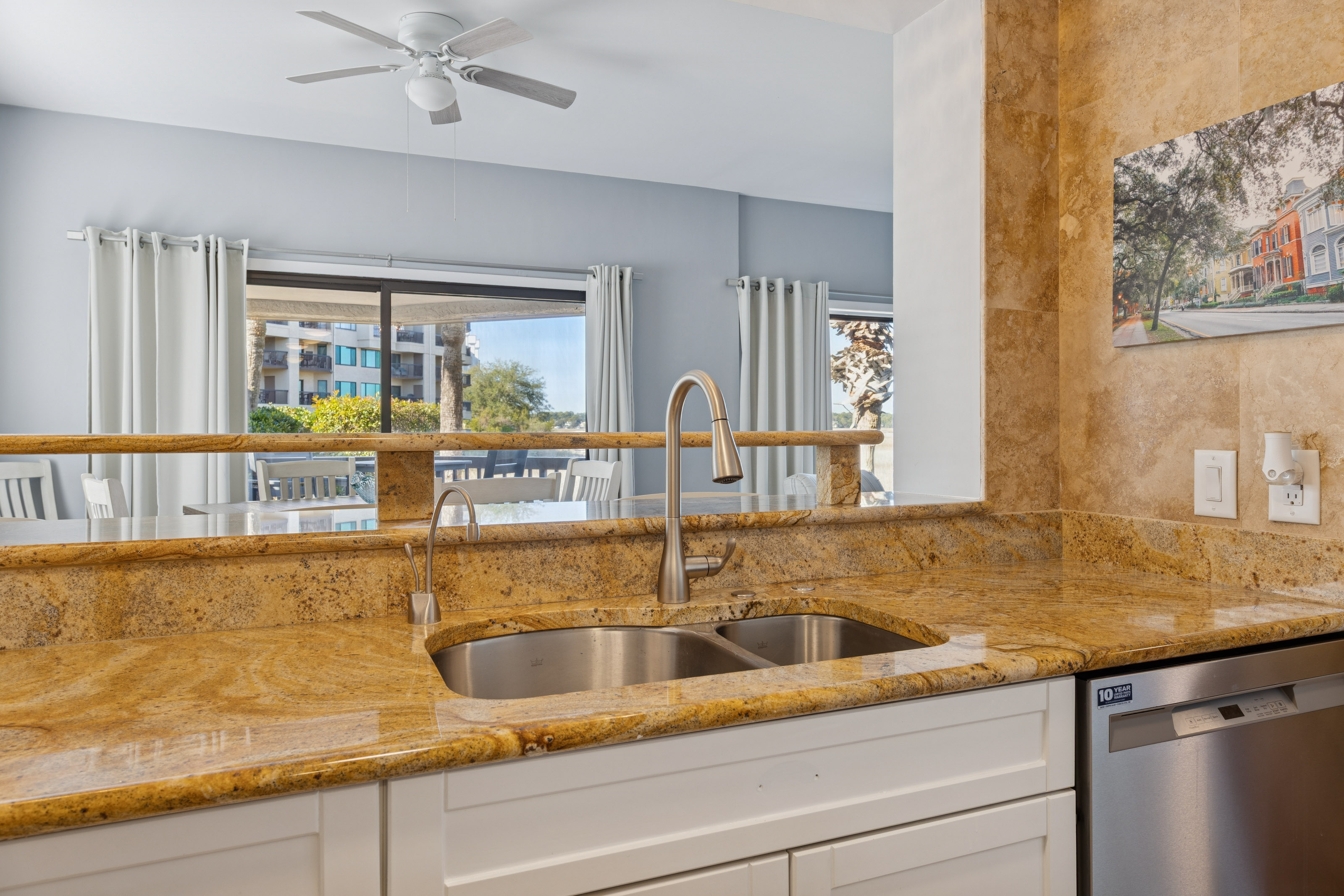 Kitchen Sing with a View