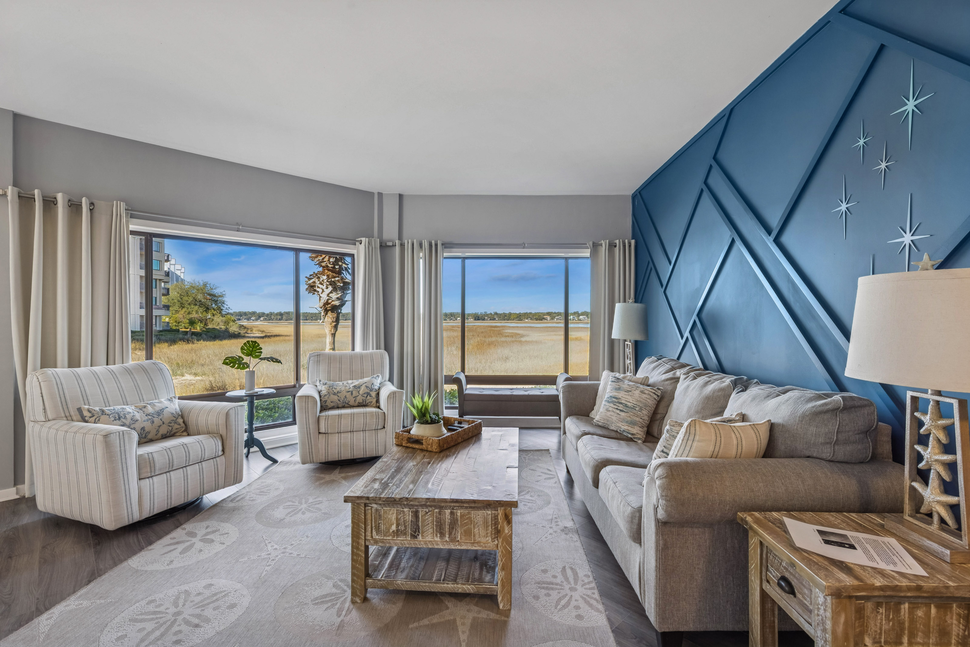 Bright Beachy Paradise - A Peek into the Living Room