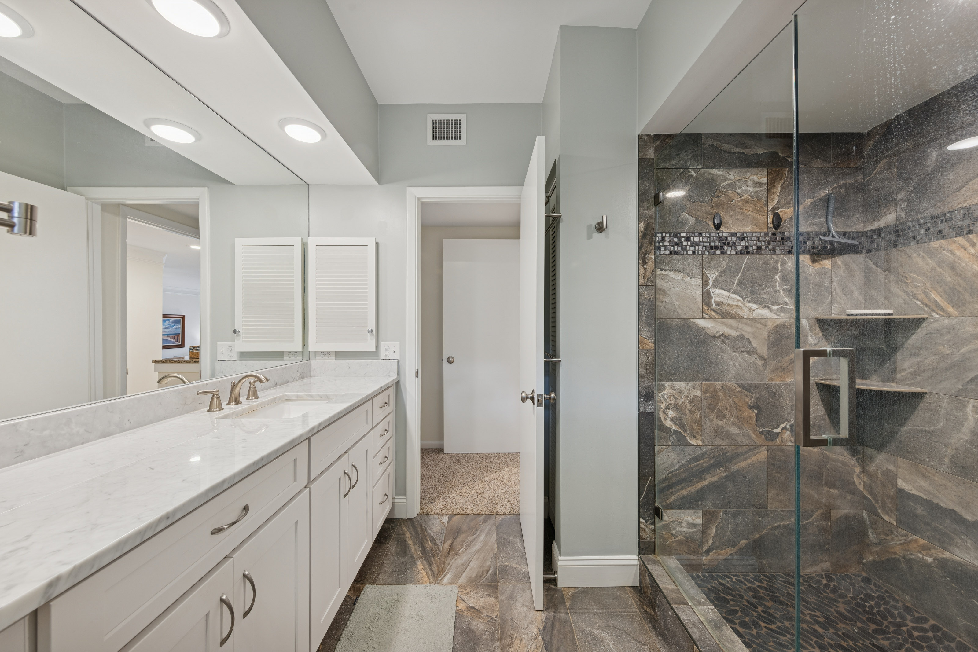 Wide Walk-In Shower