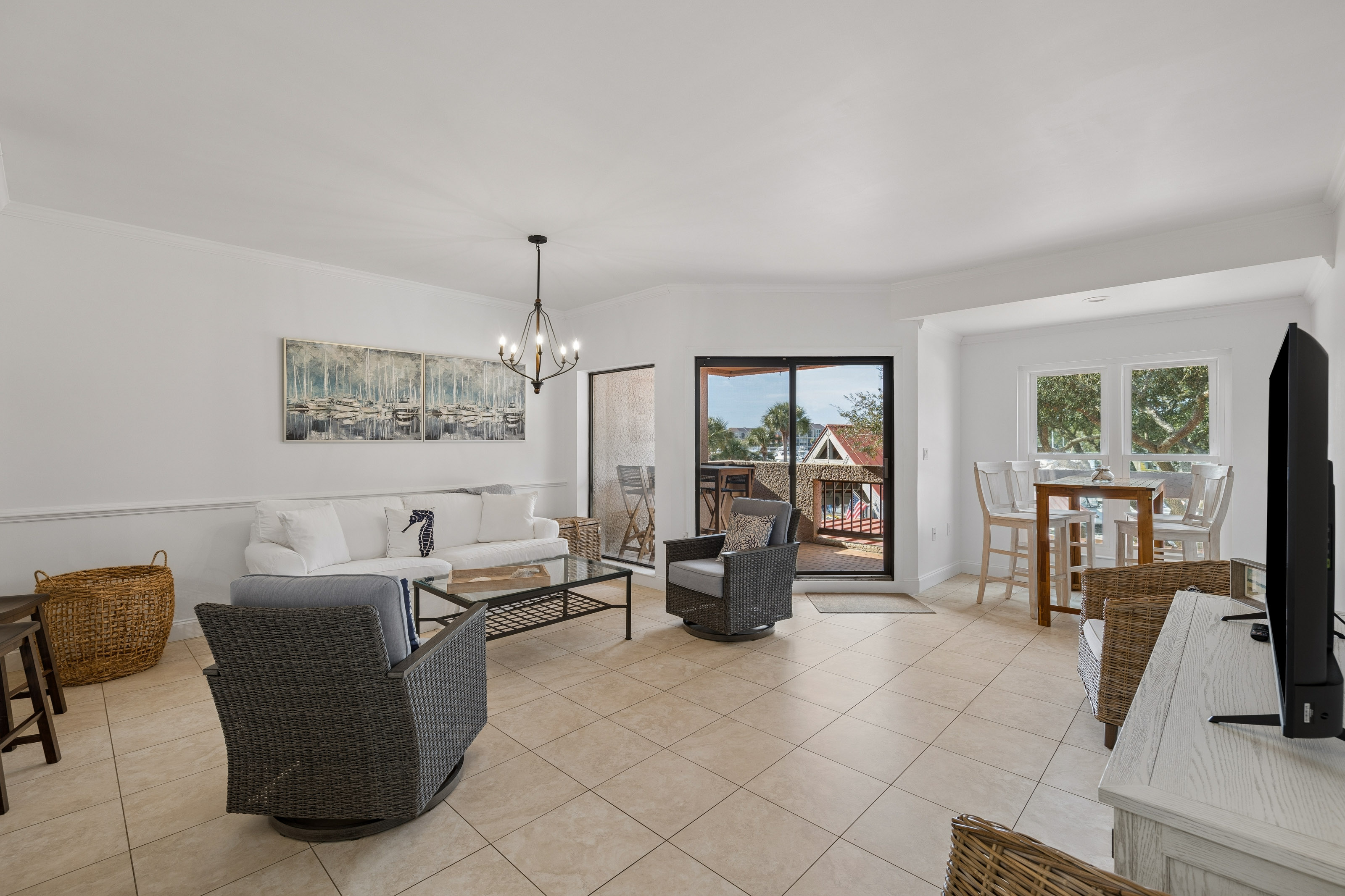 Spacious Living Room with Bright Accents