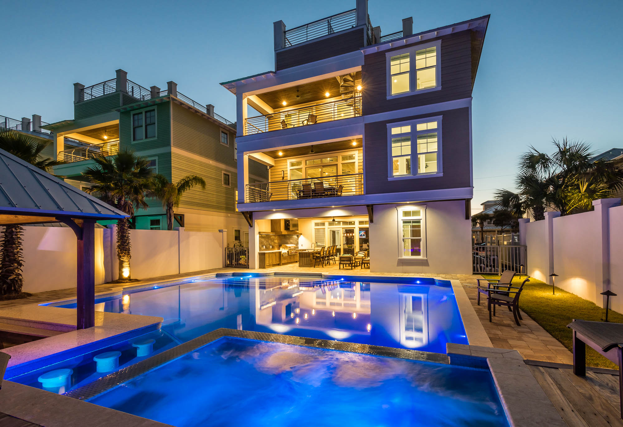 Destin "Beach House on the Moon" 91 Shirah Street 360 Blue Vacation