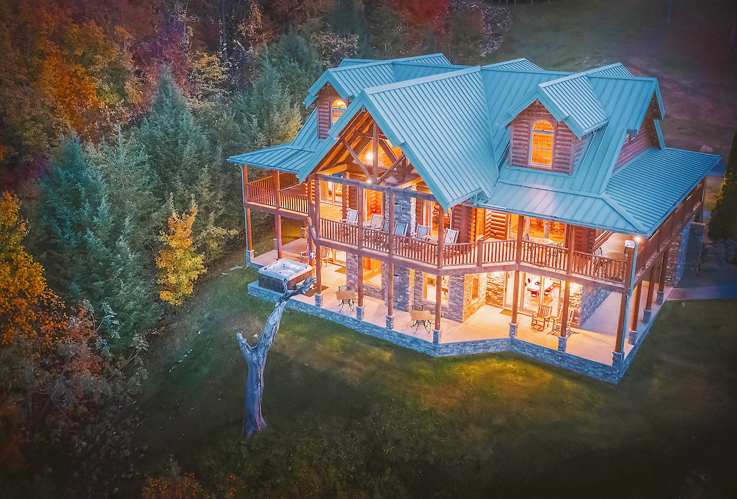 Soaring Eagle Lodge Log Cabin Majestic Views TurnKey