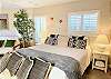 King Suite w/ Small Futon, Smart TV/Blueray and Backyard Access (1st floor)