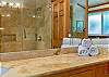 King Suite 1st Level Bathroom w/ Jacuzzi Tub/Shower Combo