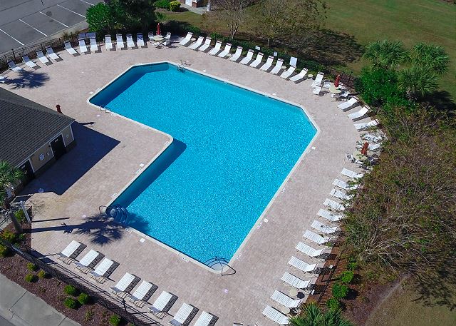 Pool in The Havens-Drone View