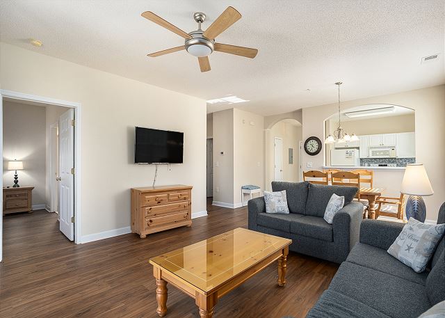 Living Room Area with Television