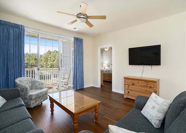 Living Room Area with Television