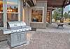 Patio with gas BBQ grill