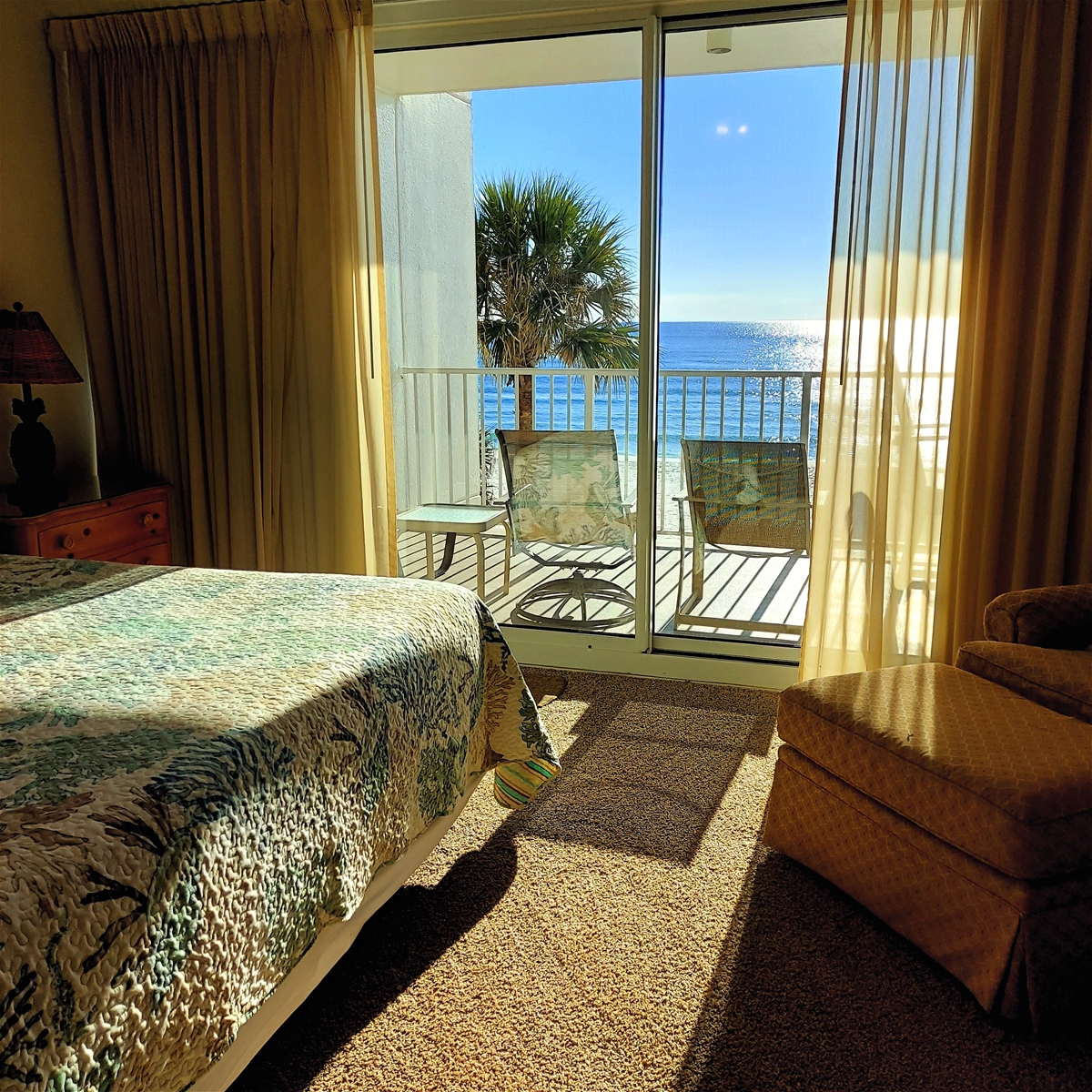 Gulf Front Master Bedroom View