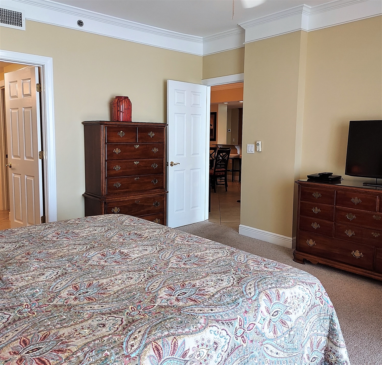 40 Inch TV in Master Bedroom