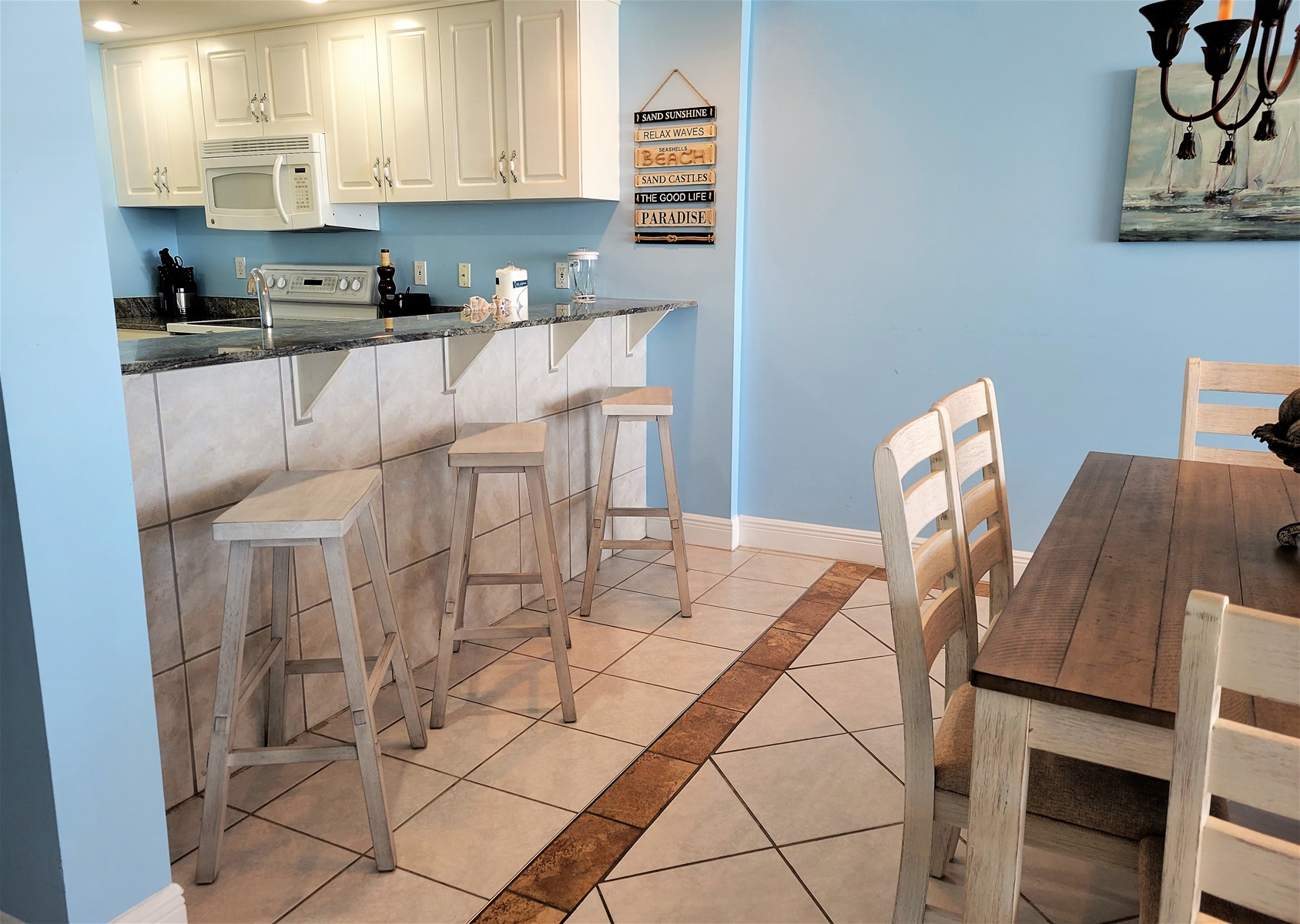 Bar Area with Seating for 3