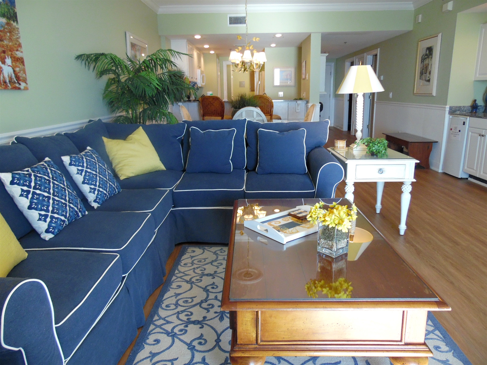 Living Room View To Kitchen