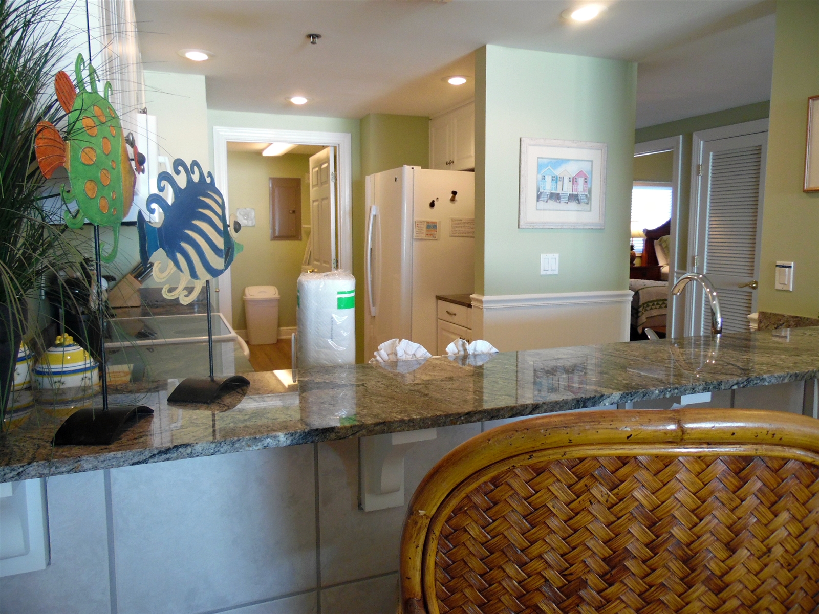 View From Bar To Laundry Room