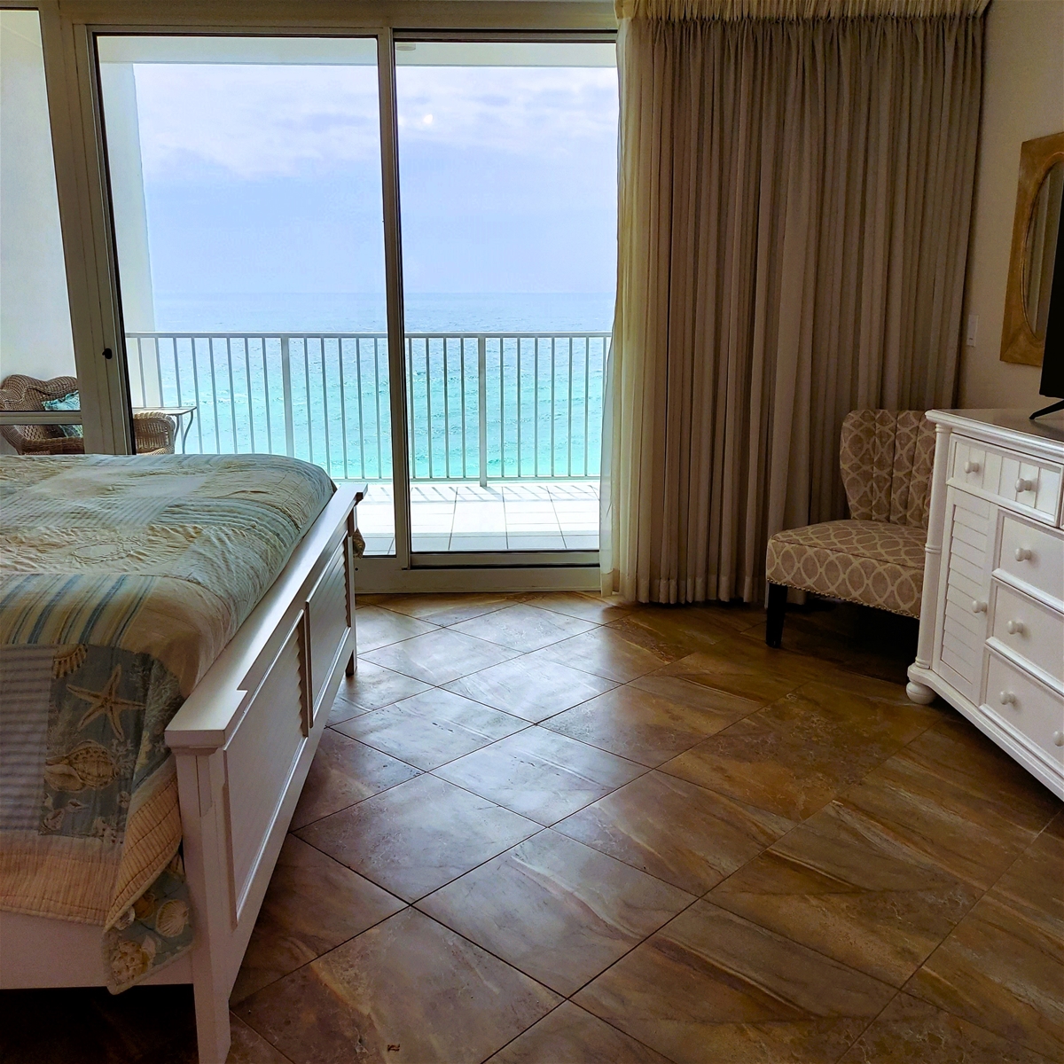 Gulf Front Master Bedroom