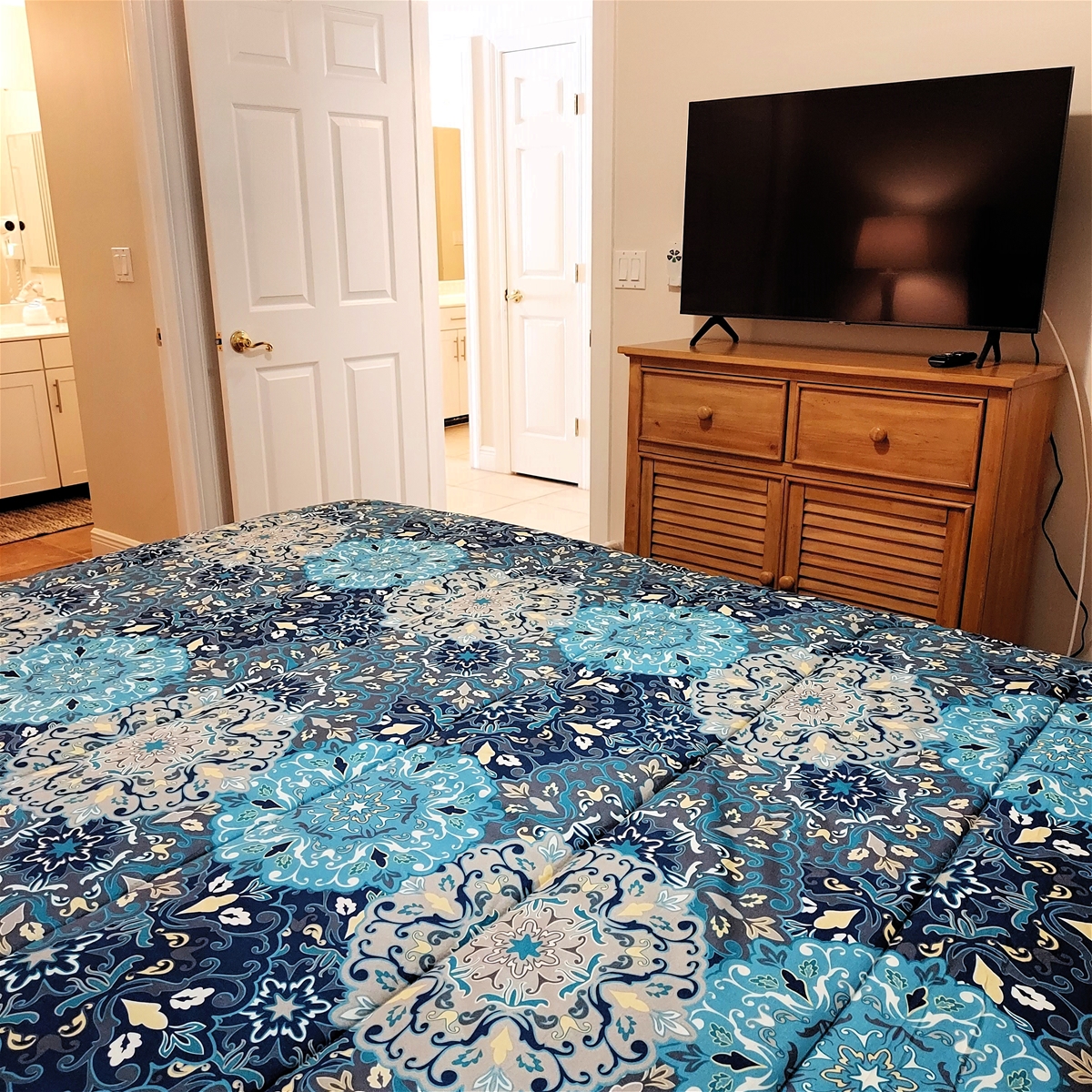2nd Bedroom with King Bed and 43 Inch TV