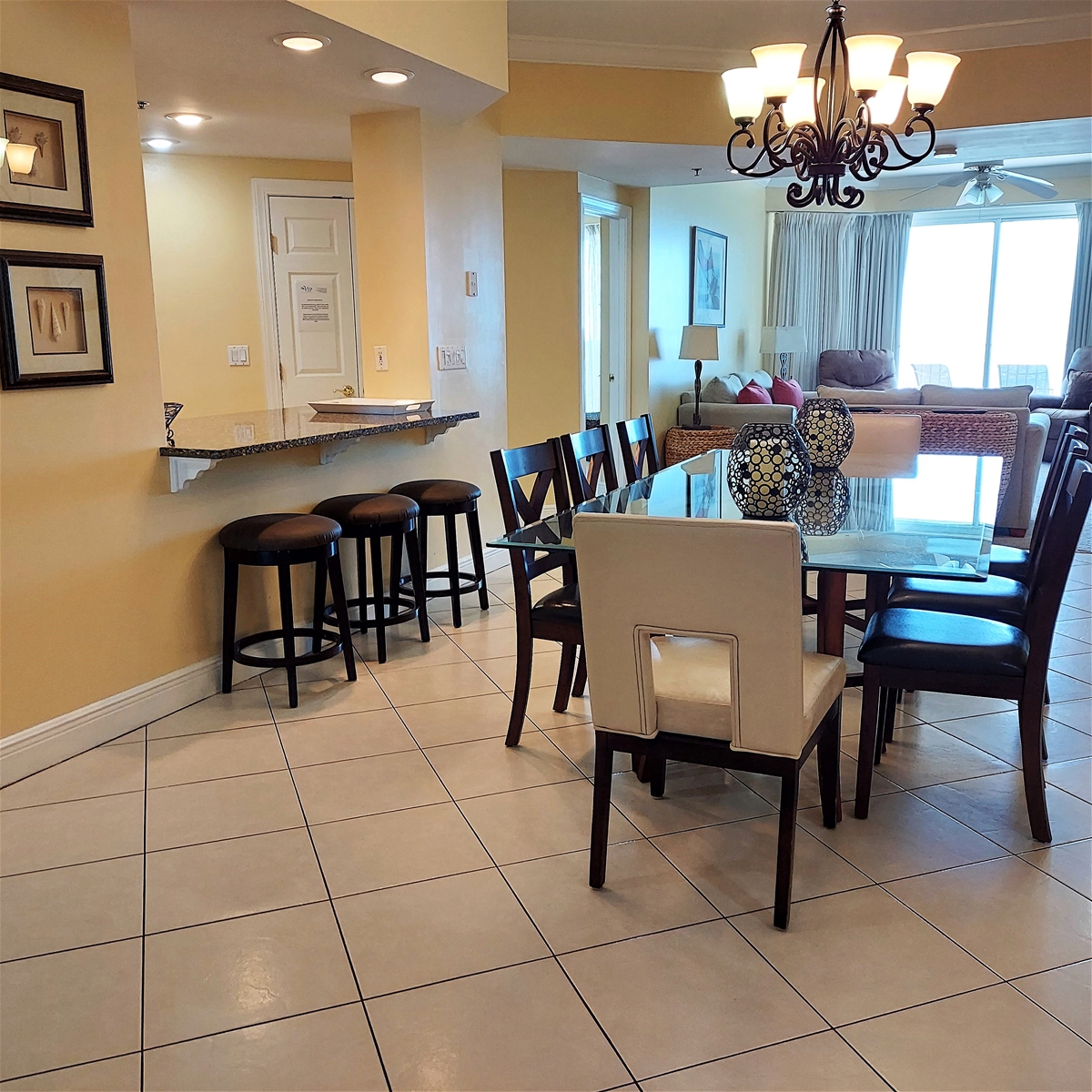 Open Dining Room-Bar Area