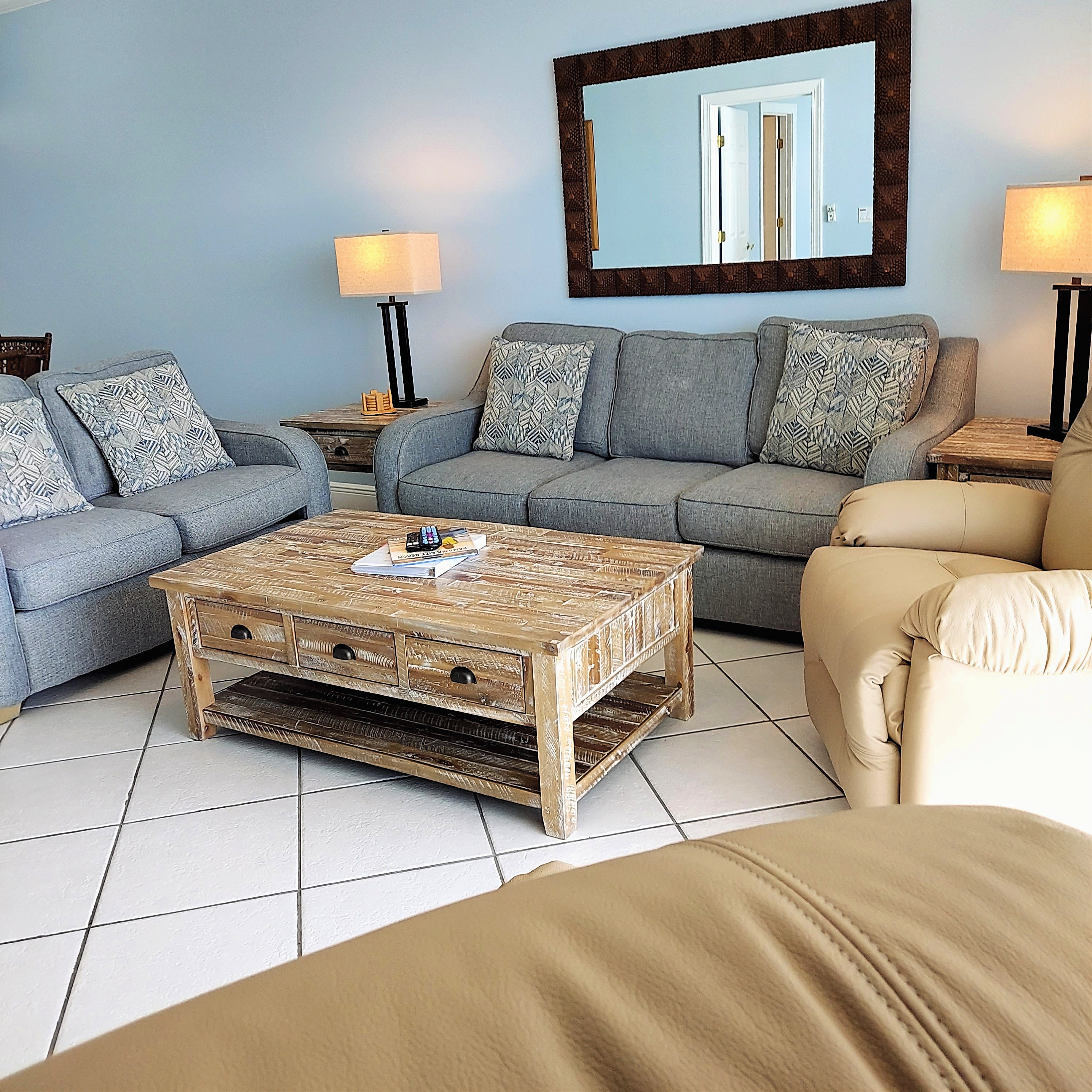 Gulf Front Living Room Sofa Sleeper