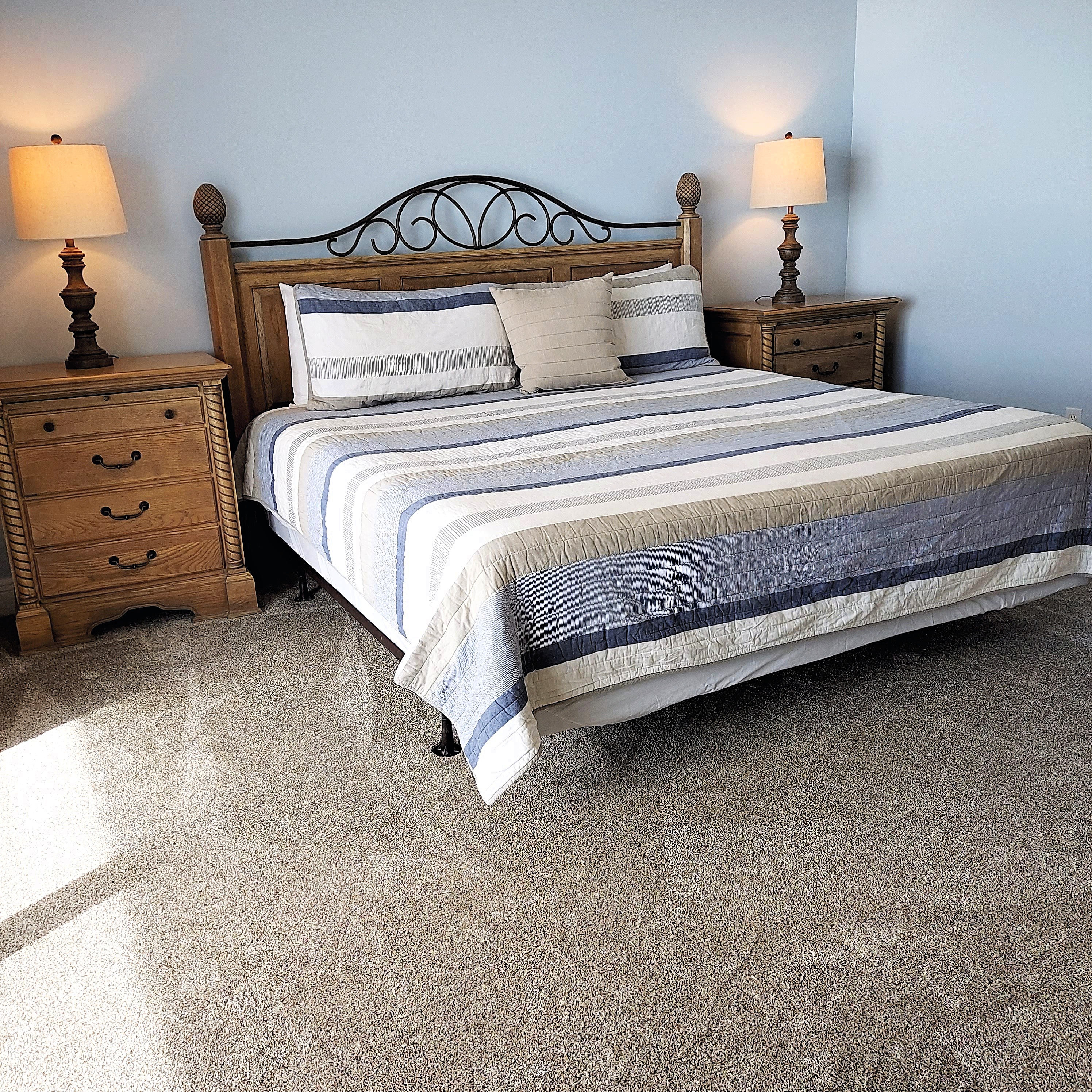 King Bed in Master Bedroom