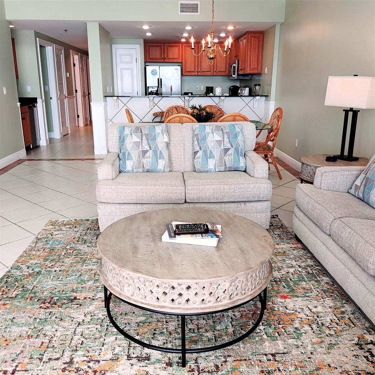 Living Room View to Kitchen