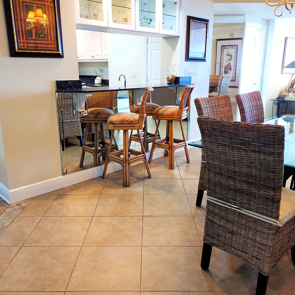 Bar Area with Seating for 2