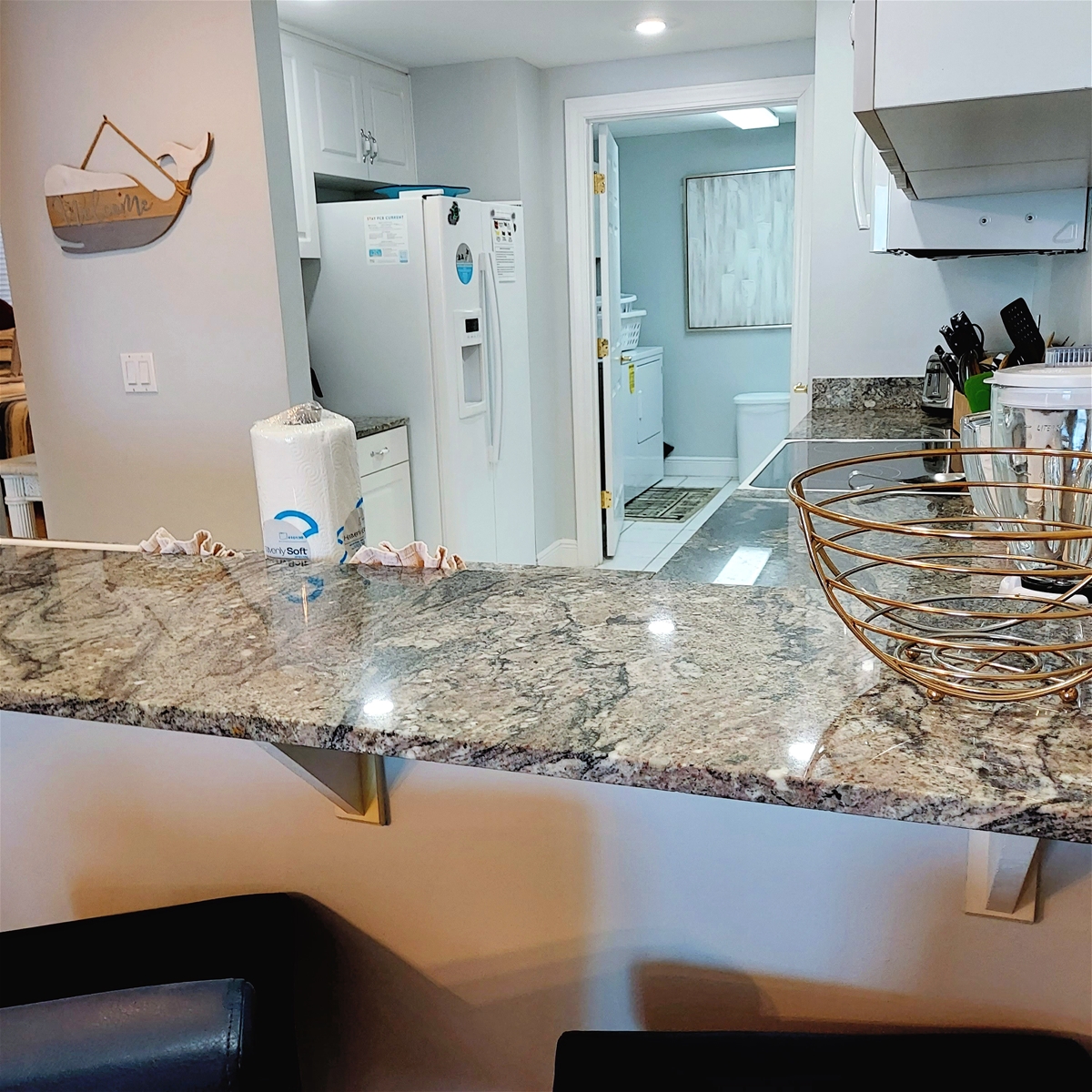 Kitchen View to Laundry Room