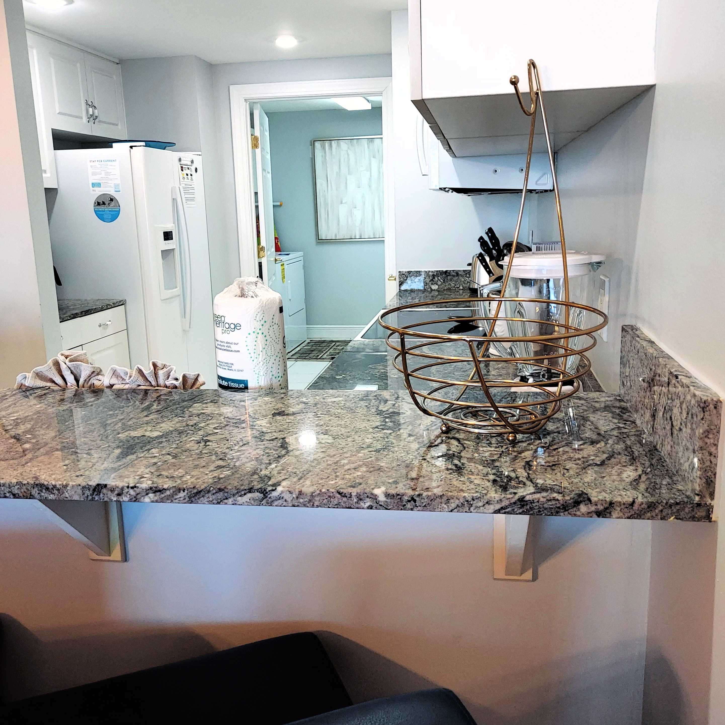 Kitchen View to Laundry Room