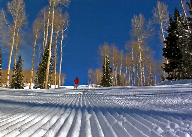 Perfectly Groomed Slopes at the Park City Mountain Resort "The Greatest Snow on Earth!"