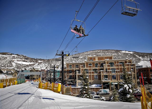 Park City's Town Lift-Ski in and out of Main Street