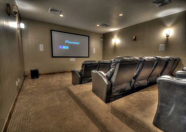Clubhouse Theater Room with DIRECTV and DVD
