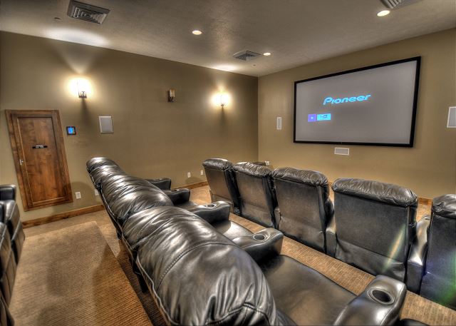 Clubhouse theater room 