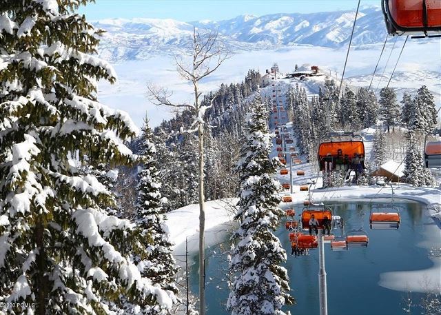 Orange Bubble Ski Lift