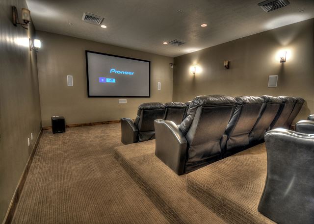 Clubhouse theater room (requires a reservation)